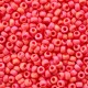 Miyuki seed beads 8/0 - Opaque matte vermilion red 8-407FR